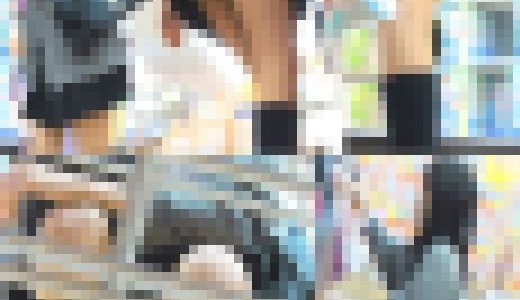 現役K屈んでがっつり生ぱんつ披露！しゃがんでる正面からの開脚パンチラまでも!!現役限定パンチラ