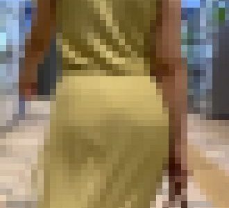 0074【上品】ロングスカートのニットワンピな上品お姉さん