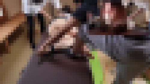 過呼吸寸前（汗）　拘束意味無し(笑)　暴れまくって悶絶しっぱなしの、例の発狂お姉さん（完全オリジナル）