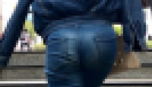 【好評再販SALE】スキニーデニムが似合うスリムストリートスタイルのエロギャル女の小尻を公開！ぶっとい肉棒好き女【137】