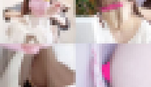 【超ゼツ美女２名】【ピンク乳首のマシュマロパイ】【ローアングルムチ尻＆ま○こ透けパン】