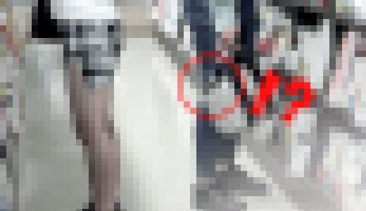 【禁断の逆さ撮り】T食い込み接写・計6発！丸出しヘンタイおじさん vs プリケツ姉さん