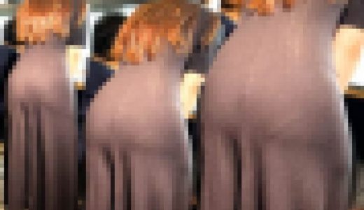 ピチピチタイトスカート036_極エロ！！薄々スカートから下着丸わかりから尻形丸わかりの美尻お姉様♪