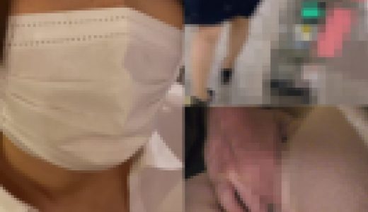 [車内犯]掲示板で有名な公衆便所と化した中年OL。3人がかりで。