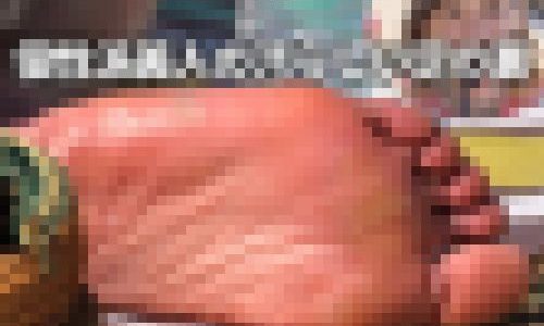 個性派美人の汚らしい足の裏