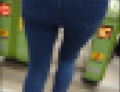 【食べ頃ヒップ】20代細身OLスキニーデニム尻23