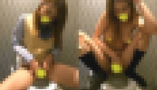 デパートのトイレでこっそりオナニーしちゃうJK96