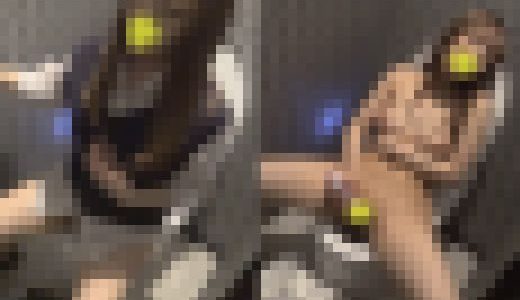 デパートのトイレでこっそりオナニーしちゃうJK97
