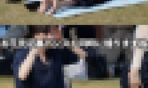 お花見足裏パンスト同時に撮りますね