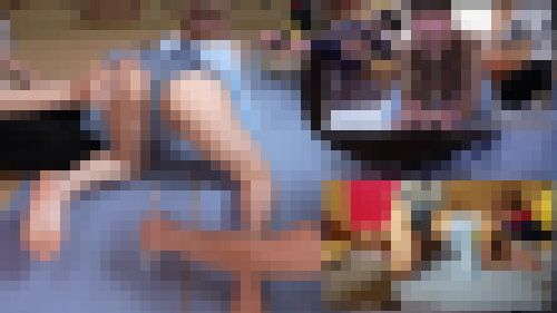 手の平を広げ何かを訴えかけてるかのような反応と絶叫でオジサン達を興奮させる美尻お姉さん（完全オリジナル）