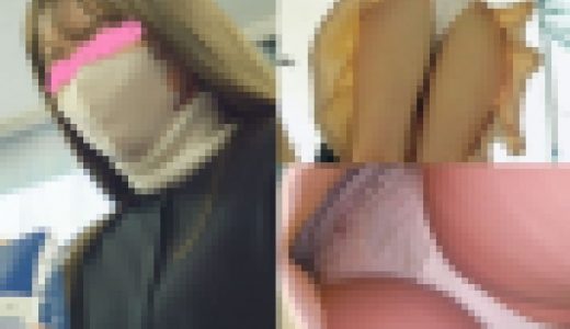[4K]コーヒー教室2カメで逆さパンチラ vol.6 美脚女子大生はお尻も立派で薄ピンクPがしっかり密着！