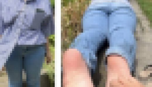 22歳24.5cm色白清楚系美女激弱足裏背後からくすぐり！2分6秒