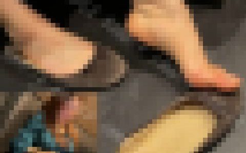 【フルHD動画】カラオケ中ＯＬのフラットパンプス脱ぎ２