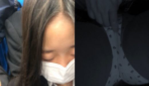素人痴漢日記５５TRAIN目★センター分け茶髪ロング女子の生態