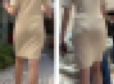 Fac16@ベージュニットワンピ『堂〇光〇さんならこう言うね…「布だぜ？」』