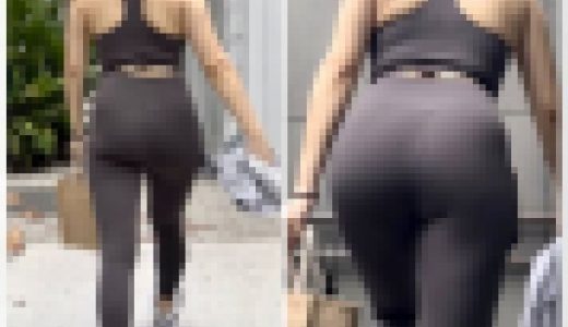 奇跡の再会！！超美脚プリケツはすれ違う男共の視線を今日も独り占め