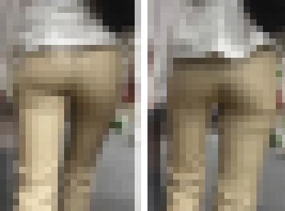 Fad02@ベージュレザーパンツ(前編)『たそがれ尻フェチ親爺ならこう言うね…「令和にベージュは時空が歪むってば…」』