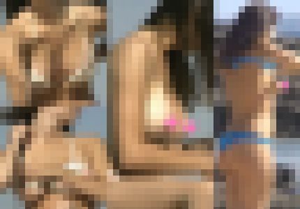 【2本セット品】海水浴場で突然ブラを外して SET2 乳揺れ