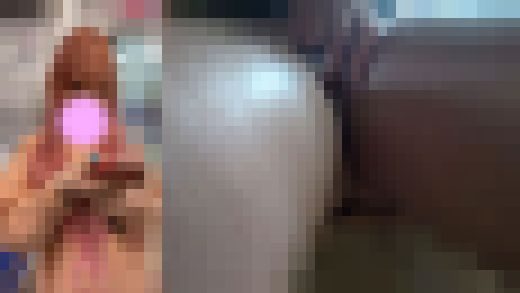 ピンク髪が似合うニットワンピの巨乳ちゃんを電車痴かん