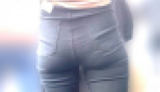 肉食系ギャルのエロ巨尻！王道のパッツン黒チノパンの中で自慢のエロケツをムニュらせて男を挑発！ 下品なスキニーチノパン お姉さん編