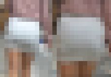 ぴちぴち透けタイトスカートお姉さん
