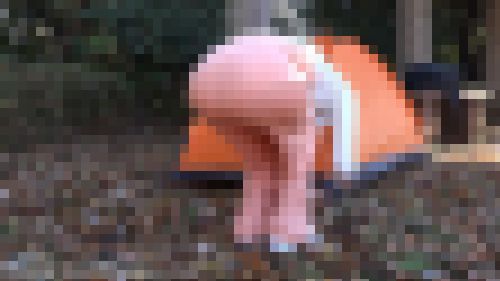 パンティラインフェチ薄着の女性の透ける尻f857