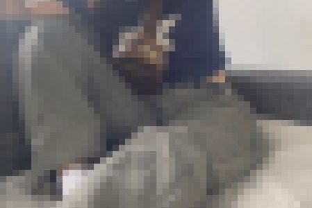 色白可愛い大学生Nちゃん汚れた白靴下のつま先と足裏