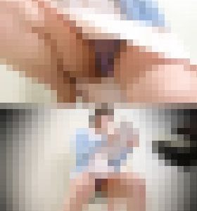 ノーブラ歯科/ローアングル撮影でまさかの美乳が丸見え♡【パンチラ/透けパン/ナース服】