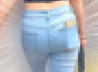 色白ワガママ巨尻！パッツンデニムの中で肉厚ヒップをムニュらせTバックで男を誘惑! 下品なスキニーデニム小娘 編