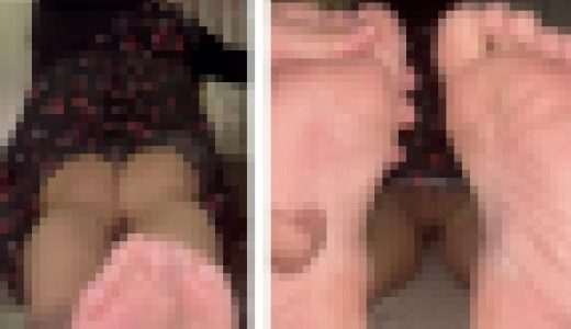 巨乳ハーフ美女25.5cm激弱足裏くすぐり！5分8秒