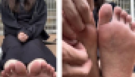 清楚系美女23cm足裏くすぐり足ツボ！4分37秒