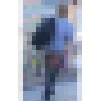 黒ギャル！ミニスカ！歩くたびに見えるエロ尻！短すぎるスカートから見えるパンティ！